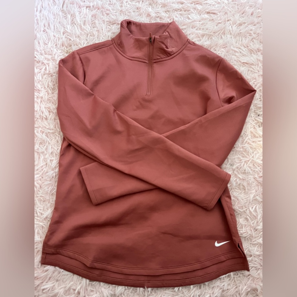 Nike Rust Quarter-Zip Pullover
